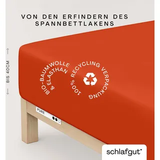 schlafgut Pure Boxspring 90 x 190 - 100 x 220 cm red mid