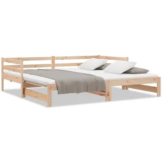 vidaXL Ausziehbares Tagesbett ohne Matratze 90x190 cm