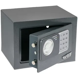 HMF 46126-11 Safe Tresor klein mit Zahlenschloss, Möbeltresor | 23 x 17 x 17 cm Anthrazit