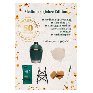 Big Green EGG Medium Starterset 50 Jahre Edition