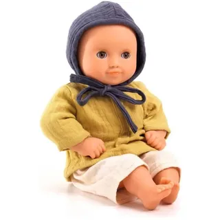 Djeco Babypuppe POMEA 32 cm beige/gelb/weiß