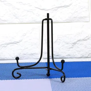 MOUMOUTEN 6 Zoll Eisen Tellerständer Tellerständer Metall Teller hoch 15cm | Ständer Eisen Staffelei Deko Teller zum Anzeigen von Bildern Schüsseln Platten Dekorationen Geeignet für 18-23 cm