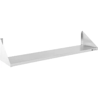 Royal Catering Wandbord Edelstahl 120 x 30 cm