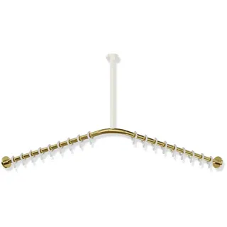 HEWI System 900 Vorhangstange für Duschwanne 900 x 900 mm - gold