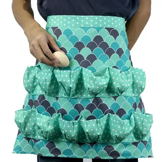 Schürze, Eiersammelschürze, Schürze Mit Mehreren Taschen, Eierschonende Schürze, Tiefe Taschen, Geeignet Für Hühner-, Enten- Und Gänseeier, Modell 1