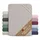 Melange-Flanell 90 x 190 - 100 x 200 cm sturmgrau