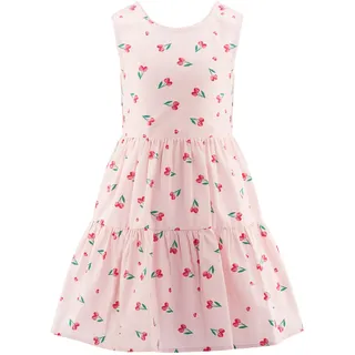 happy girls Sommerkleid mit breiten Trägern und Smokeinsatz im Rücken rosa 140 EU