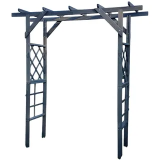 Promadino Rosenbogen Pergola Ben 200 x 65 cm Anthrazit