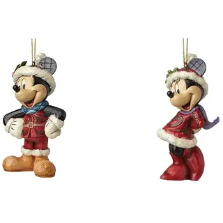 Micky + Minnie Maus - Set 2-tlg. - DISNEY Christbaumschmuck - 1 Set