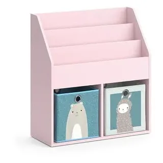 Vicco Kinderbücherregal Luigi 72 x 79 cm Kiefer rosa