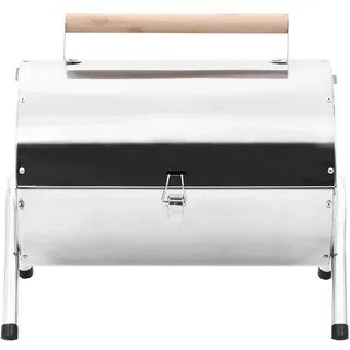 vidaXL Tragbarer Tisch-Holzkohlegrill 47852