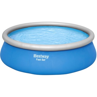 Bestway® Fast SetTM Aufstellpool-Set mit Filterpumpe Ø 457 x 122 cm, blau, rund