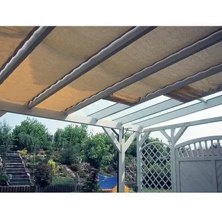 Gardendreams Sonnensegel  (300 x 300 cm, Gelb/Weiß, Passend für: Gardendreams Terrassenüberdachungen Special Edition Polycarbonat)