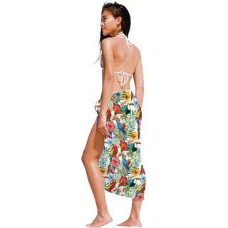 FIESTAS GUIRCA | Pareo (150 x 100 cm) - Textilschal für Sommerpartys und Abschlussfeiern - ideales Accessoire für Hawaii-Feiern und andere Anlässe - Erwachsene Damen