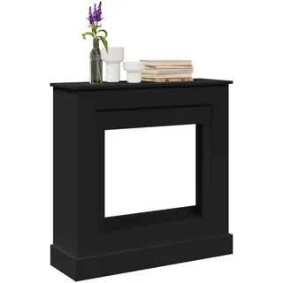 vidaXL Kaminumrandung 90 x 30 x 90 cm Schwarz