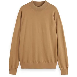 SCOTCH&SODA Herren Pullover - Core, Dropped Shoulder, Pullover, einfarbig Hellbraun / M