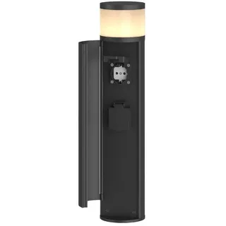 LUCANDE Außenleuchte Aluminium 47,8 cm 1x G9 schwarz