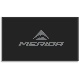 Fußmatte MERIDA Logo, MERIDA
Nylon, gummierte Rückseite
Größe: 90 x 60 cm, Farbe: Schwarz/grau, VE: 1 Stk.