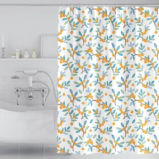 Mcboson Duschvorhang, Gelb, Textil, 180x200 cm, Badtextilien, Duschvorhänge
