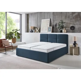 SUN GARDEN Durango Polsterbett Holzwerkstoff/Polyester - Silber/Blau/Grau/Olive