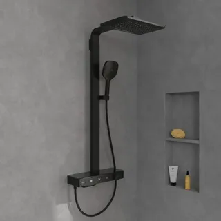 Villeroy & Boch Infinity Showers Duschsystem eckig matt black TVS110005000K5