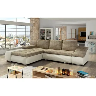 MF Design Onitaro Recamiere Links in Beige -  (L) 200 x (B) 295 x (H) 82 cm | Gr.: onesize