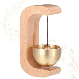 Türklingel Aus Holz, Ohne Bohren, Magnetische Türklingel, Windspiel Mit Messingglocke, Eingangstür-glockenspiel Für Geschäft, Büro, Zuhause, Garten