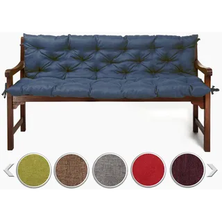 sunnypillow Bankauflage 110 x 50 x 50 cm blau 1 St.
