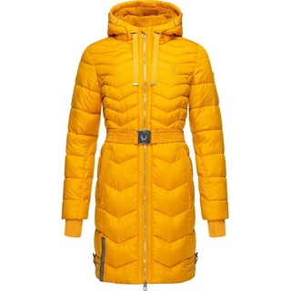 Navahoo Steppmantel Alpenveilchen Stylischer Wintermantel mit schicken Details, gelb