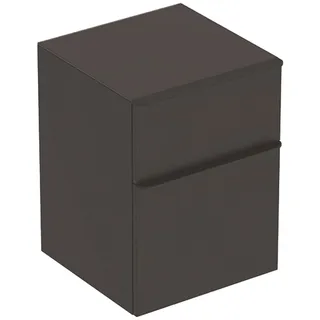 Geberit Smyle Square Seitenschrank mit 2 Schubladen, lava matt