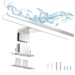 ERWEY 2 in 1 LED Badleuchte 5 W 6000 K Schwarz 30 cm