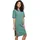 Dress Organic Oversized Slit Kurzarm-T-Shirt Green S