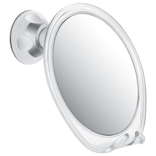 EMKE Kosmetikspiegel 7-fach Vergrößerung mit Rasiermesser-Halter Duschspiegel mit Saugnäpf, ohne Beleuchtung weiß