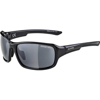 ALPINA LYRON - Verspiegelte und Bruchsichere Sport- & Fahrradbrille Mit 100% UV-Schutz Für Erwachsene, black-grey gloss, One Size