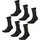 Tennissocken 6er Pack Schwarz 35-38