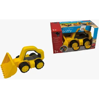 Big 800054850 - BIG Power Worker Griffy Bagger, gelb, L:25cm, Baustellenfahrzeug, Sandspielzeug
