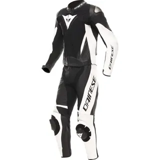 Dainese Demon Sprint 2-Teiler Motorrad Lederkombi schwarz/weiß/weiß, 52