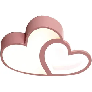 LED Cartoon Deckenleuchte Moderne Baby Deckenlampe Fernbedienung Dimmbar Kinderzimmerlampe Schlafzimmer Lampe Acryl Lampenschirm Deko Decke Leuchte Jungen Mädchen Schlafzimmer Kronleuchter Rosa 55Cm
