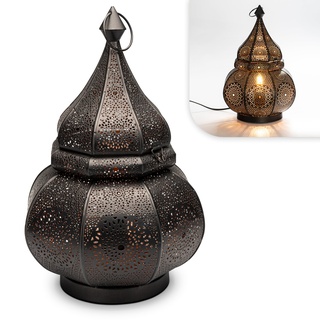 Tischlampe Marokkanische Nachttischlampe Für Erwachsene 23x38 Cm E27 Fassung-Ideal Für Zuhause, Hochzeiten, Geschenke-Orientalische Handgefertigte Tischlampe-Glühbirne Nicht Enthalten