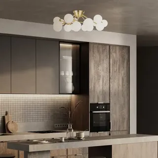 Maytoni Dallas 20-flg. Kugel-Deckenleuchte Gold