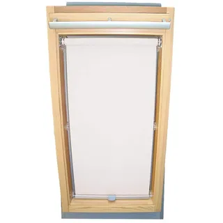 Rollo für VELUX Dachfenster Sichtschutzrollo für TYP GGL/GPL - 308 oder M08 - Farbe weiss - mit Haltekrallen