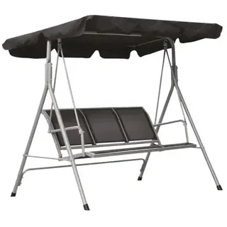 Gartenhängematte Für 3 Personen Mit Verstellbarem Sonnendach 178x125x165
