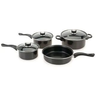 Mojawo Camping Kochtopfset 7-teilig Leichtes Aluminium Topfset für Gasherde