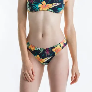 Bikini-Hose Damen Roxy dunkelblau/gelb, EINHEITSFARBE, XS