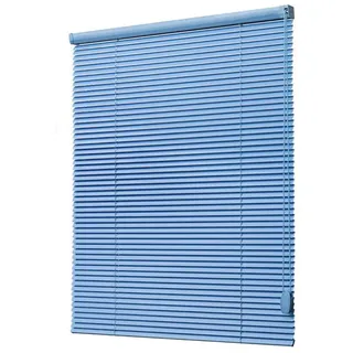 tow000ack Aluminium-Metall-Jalousien,Blaue 25mm Lamellen Vorhang,Tür Fenster Rollo,Wasserdicht,Sichtschutz,Jalousette Horizontale tür Innen Außen Küche,Anpassbar,Breite × Höhe (100cm x 150cm)