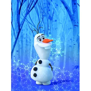 KOMAR Disney Frozen Olaf Crystal Holz 30x40 cm
