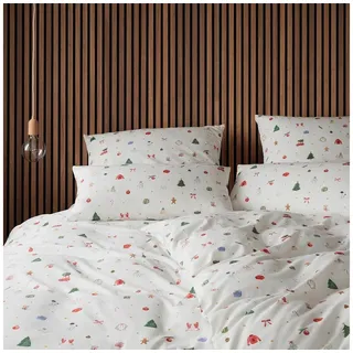 ELEGANTE Joyful Flanell Weiß 240 x 220 cm + 2 x 80 x 80 cm