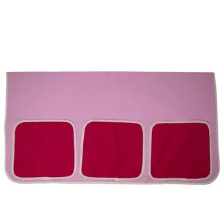 Homestyle4u Hochbett Hochbett Spielbett Kinderbett Rutsche Turm Vorhang pink 90x200 Jugendb rosa