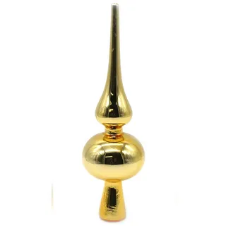 Buri Weihnachtsbaumspitze 20cm Christbaumspitze Tannenbaumspitze Baumschmuck Spitze Gold