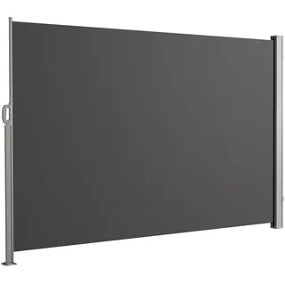 Floordirekt Seitenmarkise 160 x 300 cm grau Polyester